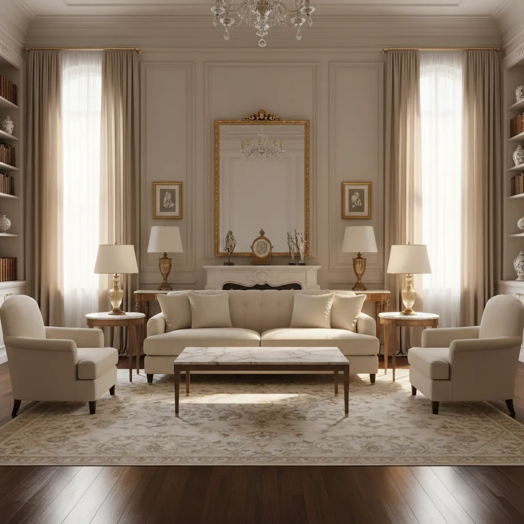Classic Interior Design Ideas for Living Rooms That Always Feel Elegant: Timeless living room design strategies professional designers use to create balanced, elegant, and livable classic interiors.