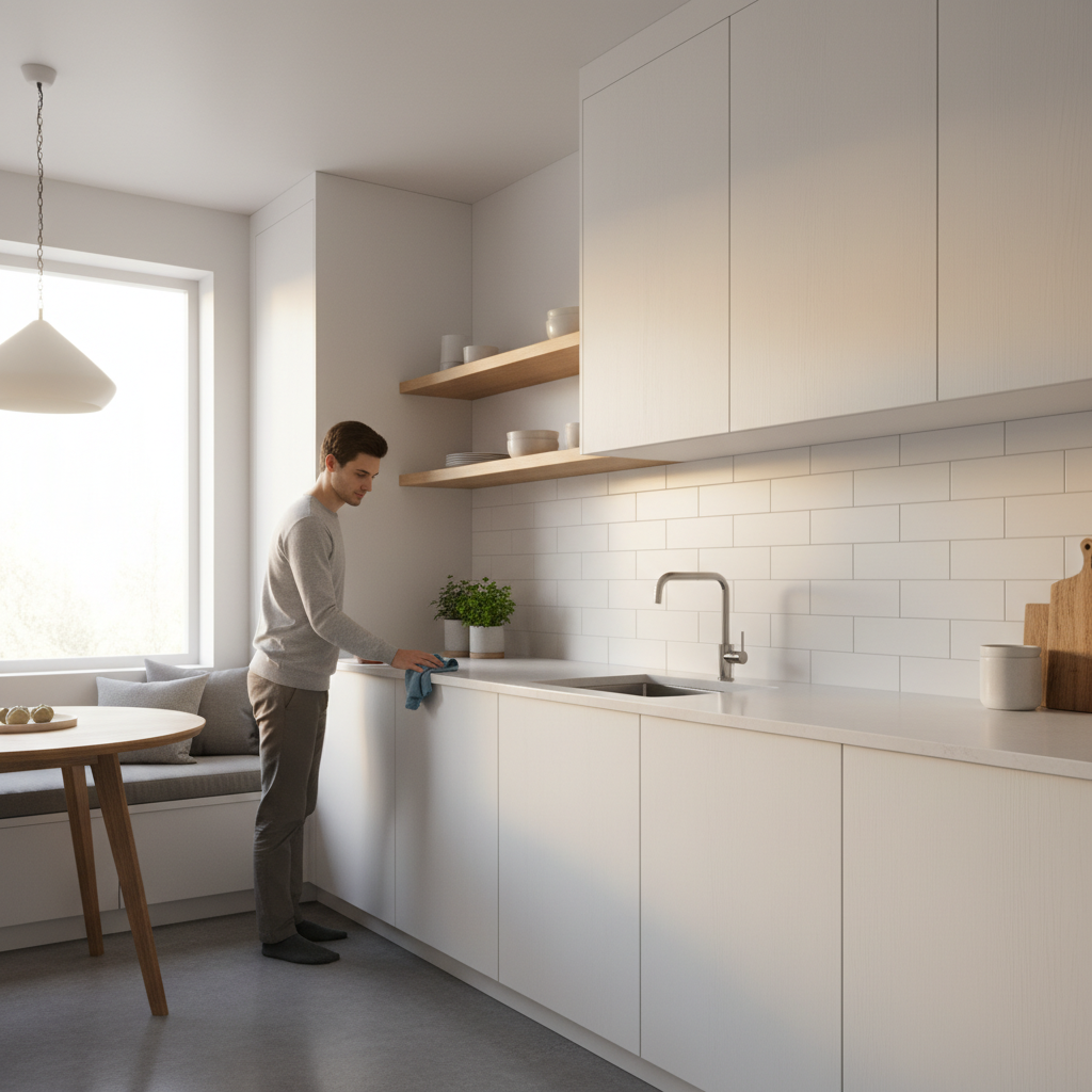 Greasy Cabinets? Clean Kitchen Cabinets Without Damaging Finish