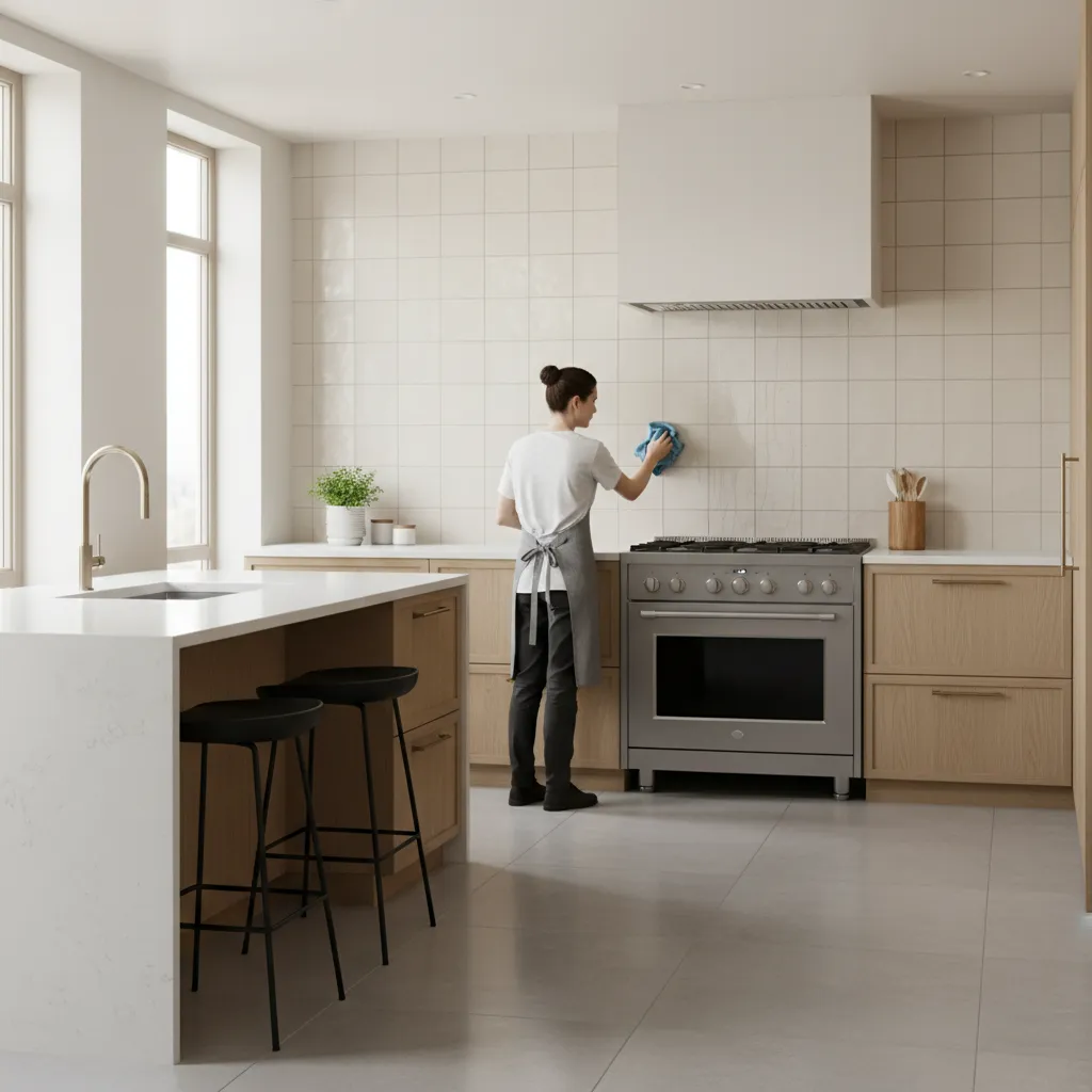 How to Remove Oil Stains from Kitchen Wall Tiles