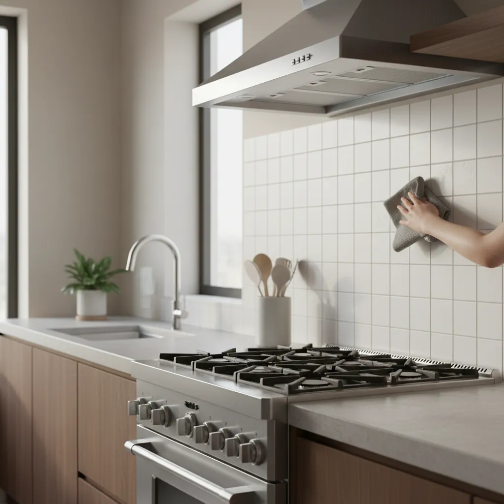 How to Remove Oil Stains from Kitchen Wall Tiles