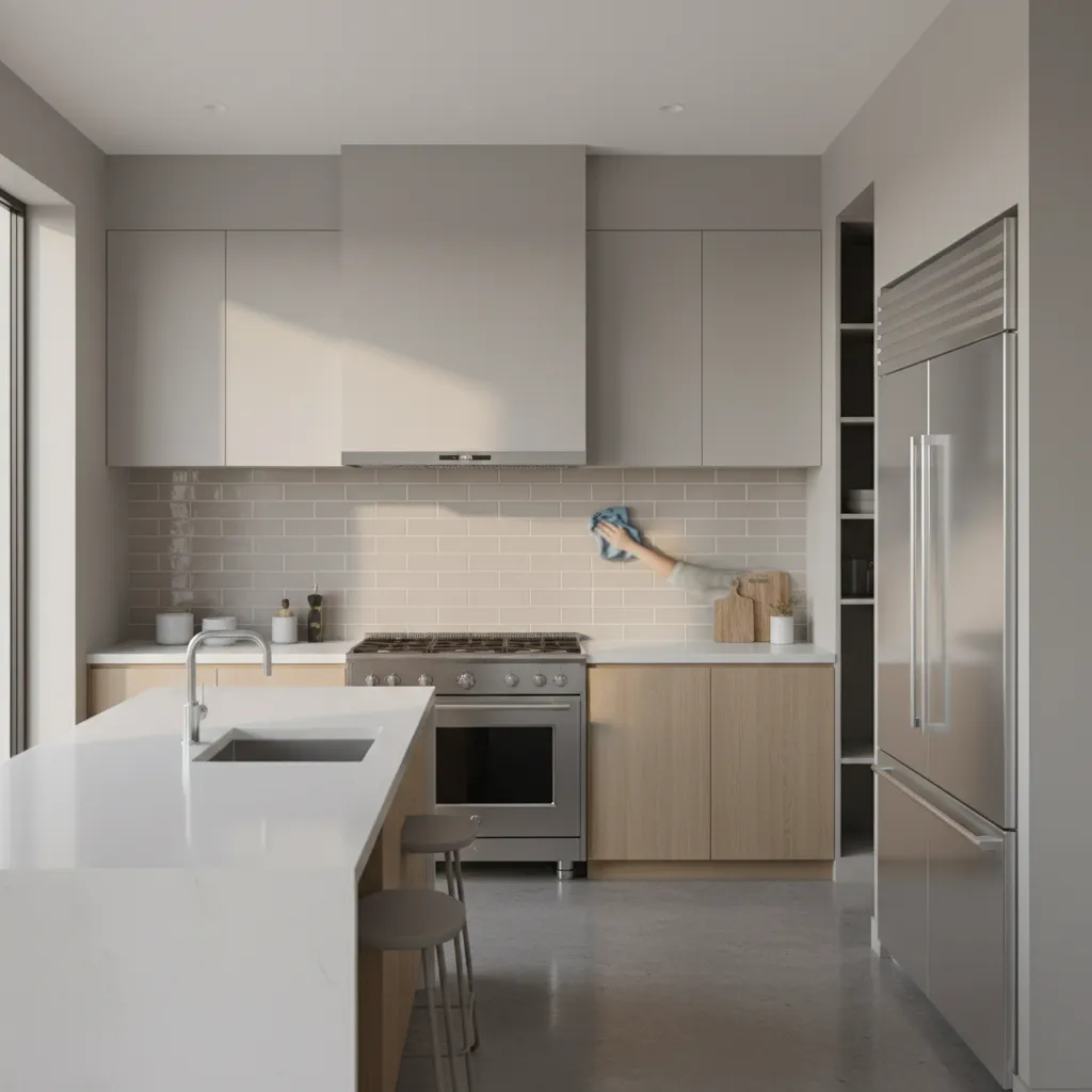 How to Clean Kitchen Wall Tiles Easily (Without Damaging Grout)