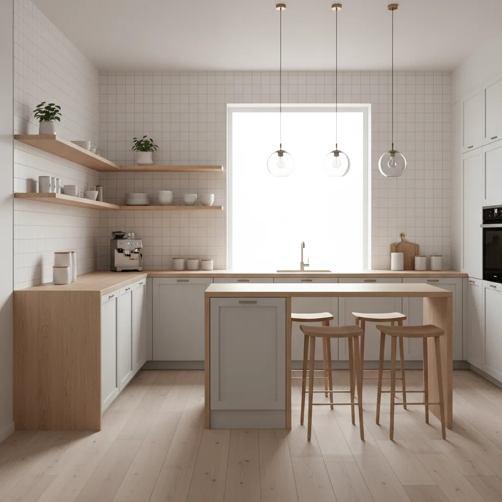 clean organized kitchen layout that helps prevent pests
