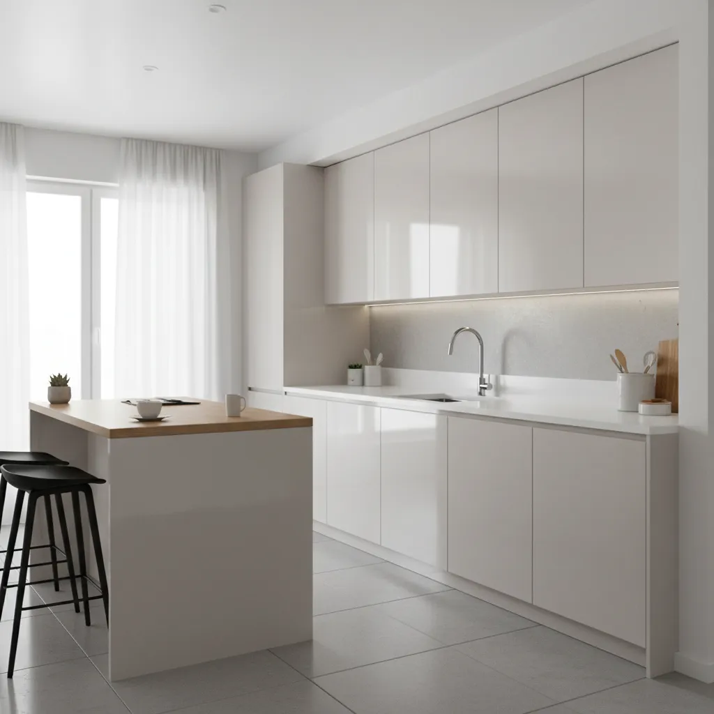 fresh clean kitchen cabinets after smoke residue removal