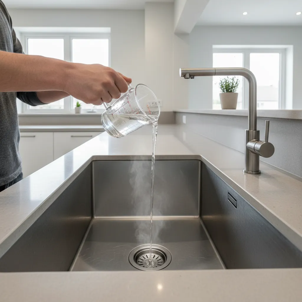 cleaning kitchen sink drain to prevent fruit flies
