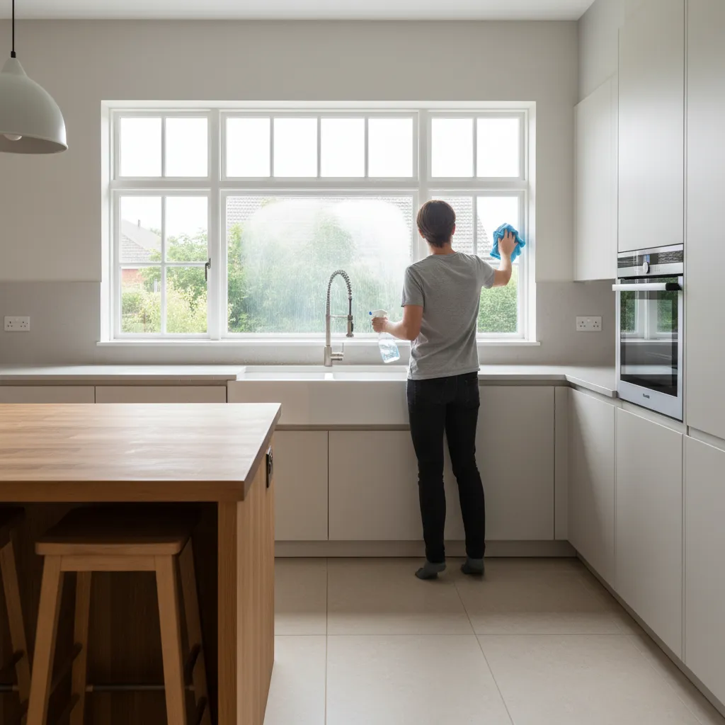 How to Remove Oil From Kitchen Window (Without Streaks)