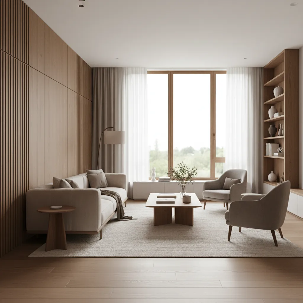 beautiful living room interior designed by professional designer