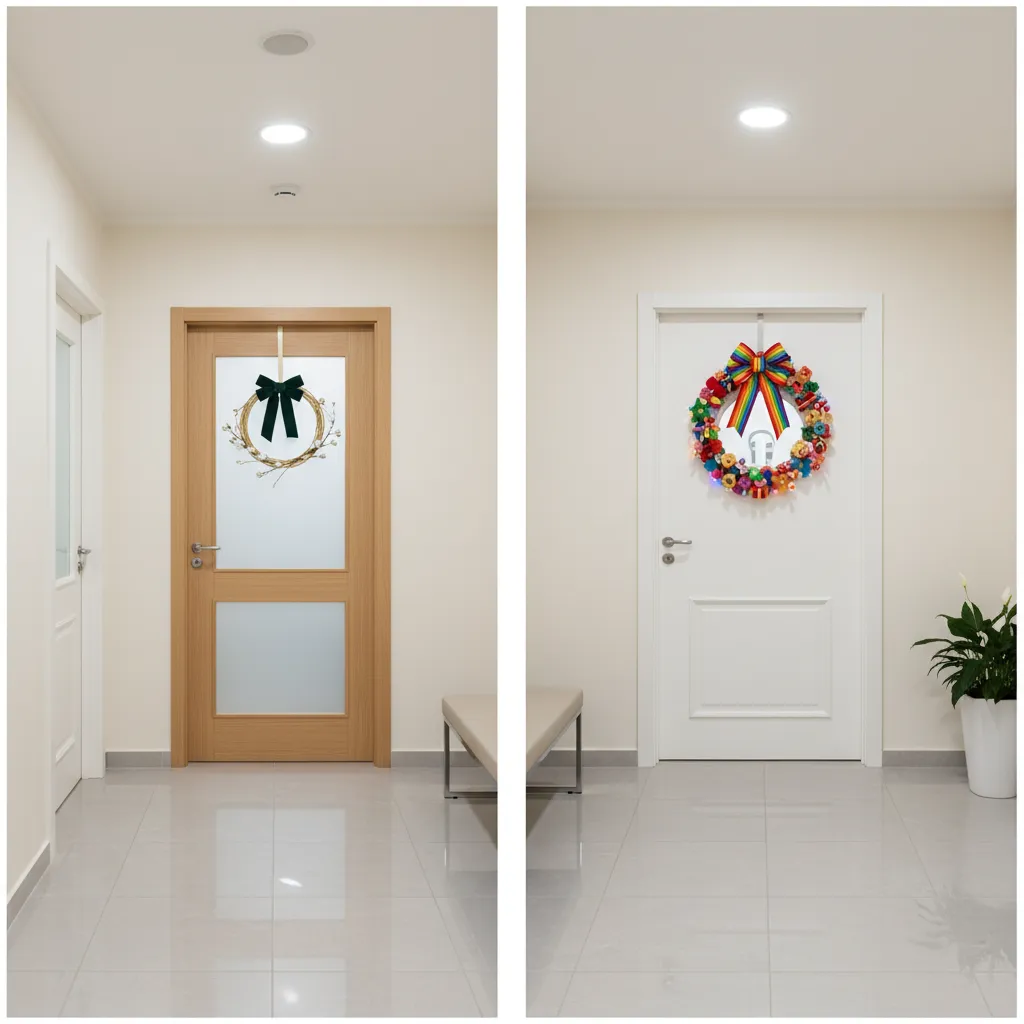 Playful and Patient-Friendly Holiday Door Themes