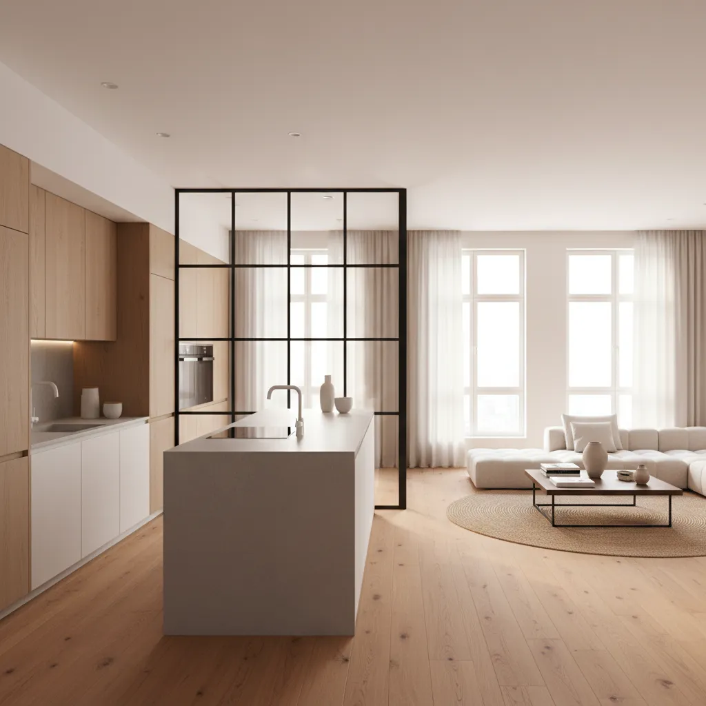 5 Smart Ideas to Close an Open Kitchen Without Killing Light