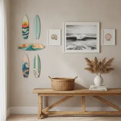 Mini Surfboard Wall Decor vs Coastal Wall Art