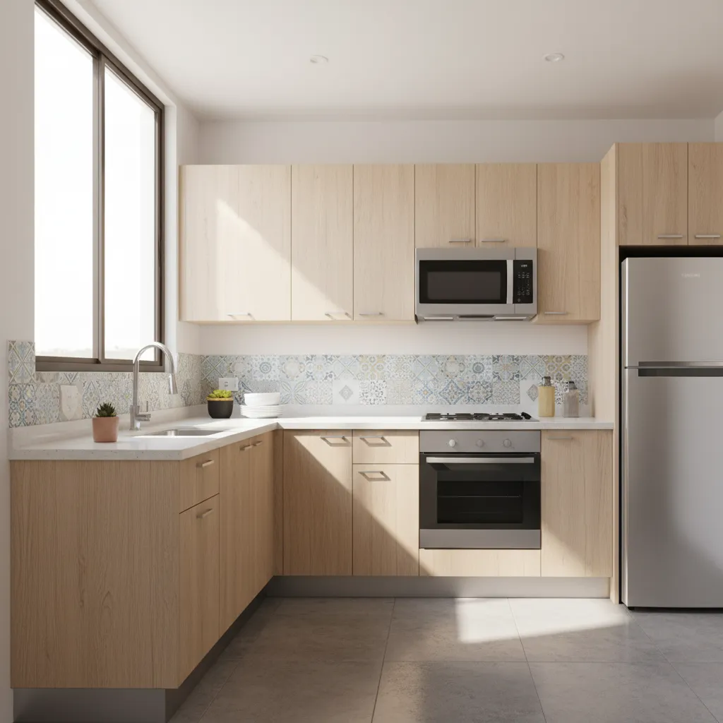 Diseños de cocinas para casas de Infonavit que sí funcionan