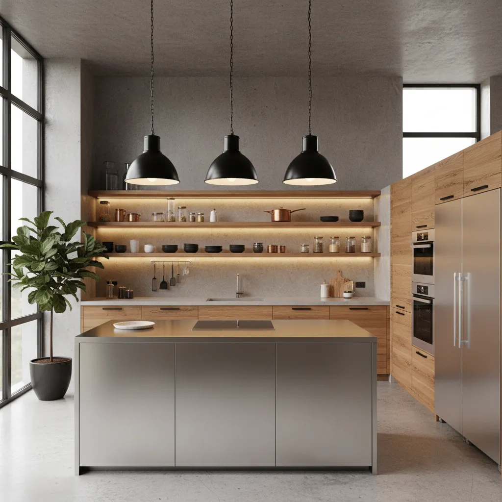 Diseño de cocinas industriales para casas