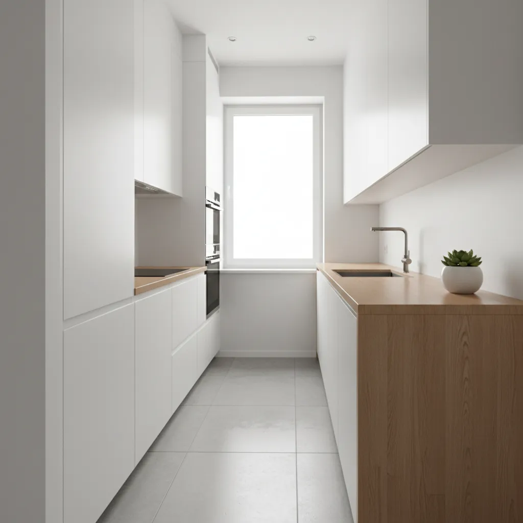 Diseño de interiores: cocinas pequeñas minimalistas