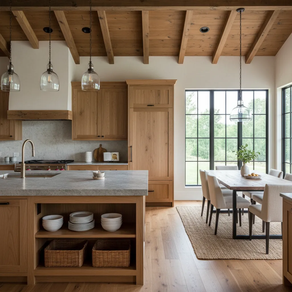 Cocina de diseño en casa rústica: claves que sí funcionan