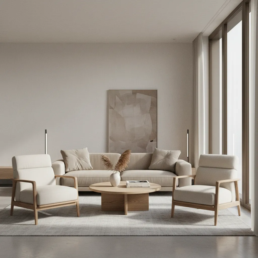 Best Coffee Table and Side Table Placement with Two Recliners