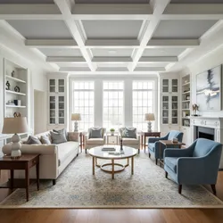 Interior Designer Approaches to Painting Coffered Ceilings
