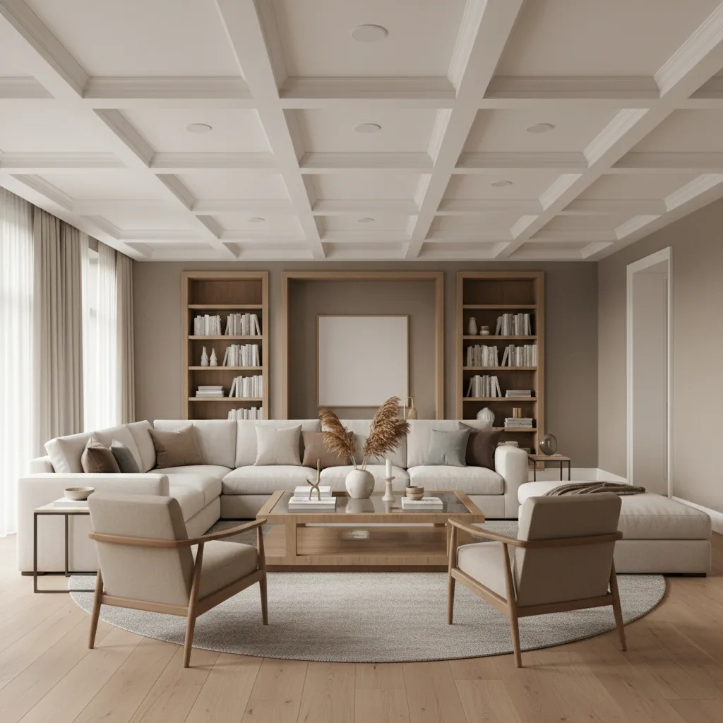Best Paint Finishes for Coffered Ceilings and Decorative Beams