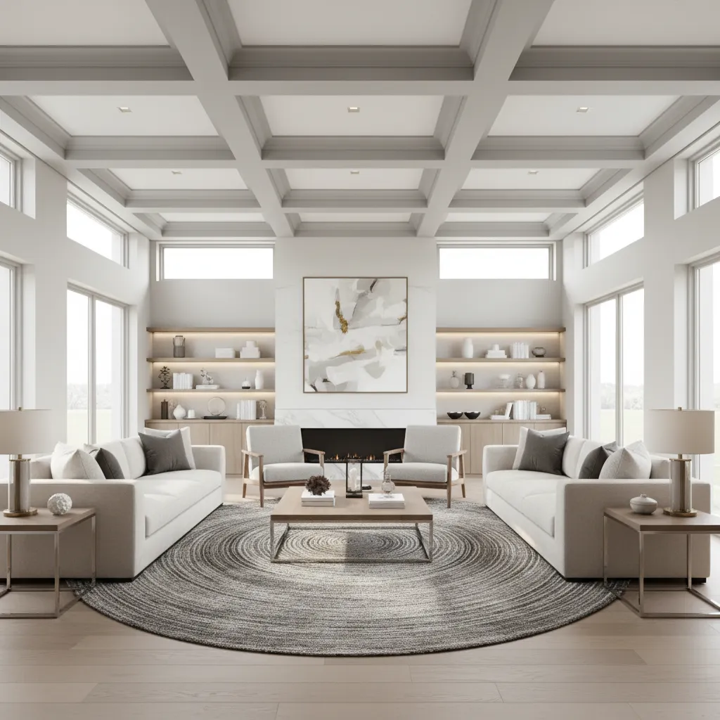 Optimizing Coffered Ceiling Paint to Make Rooms Look Larger