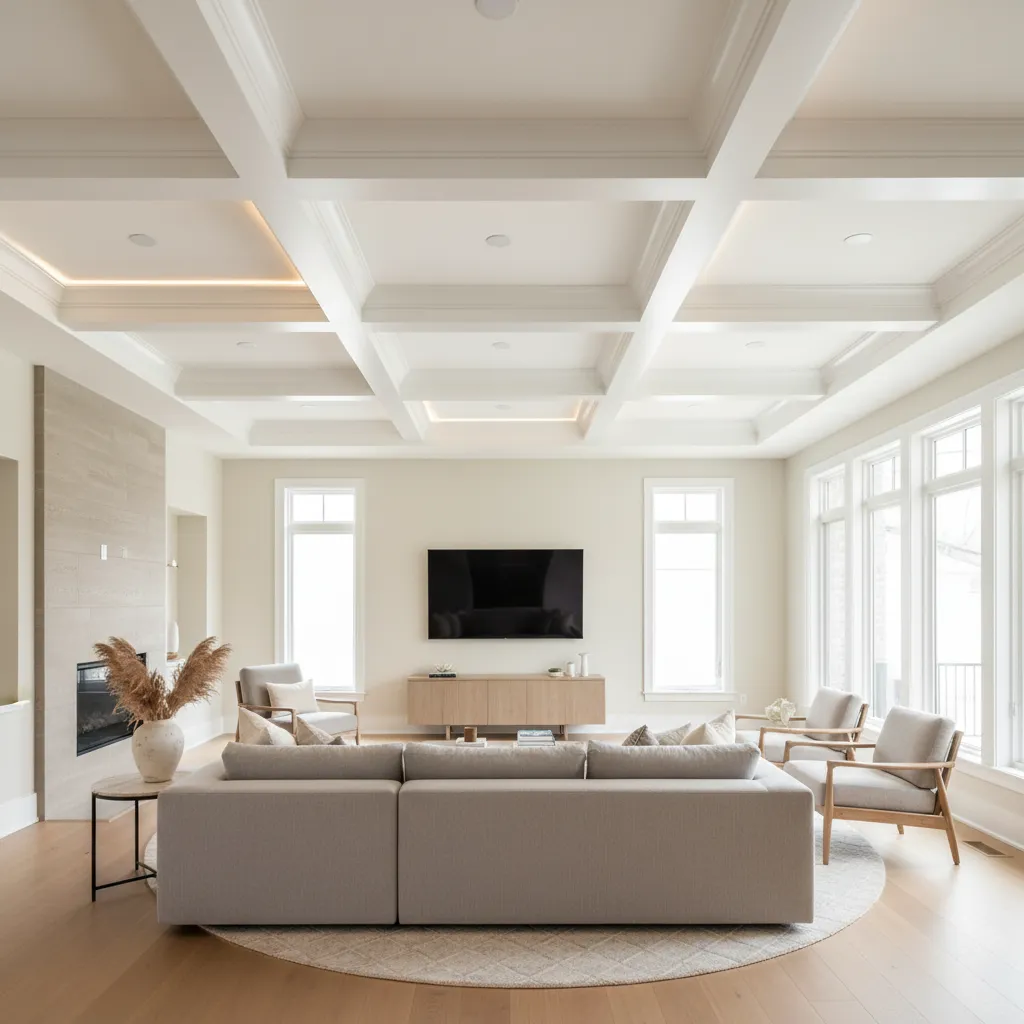 How to Fix Common Coffered Ceiling Painting Problems