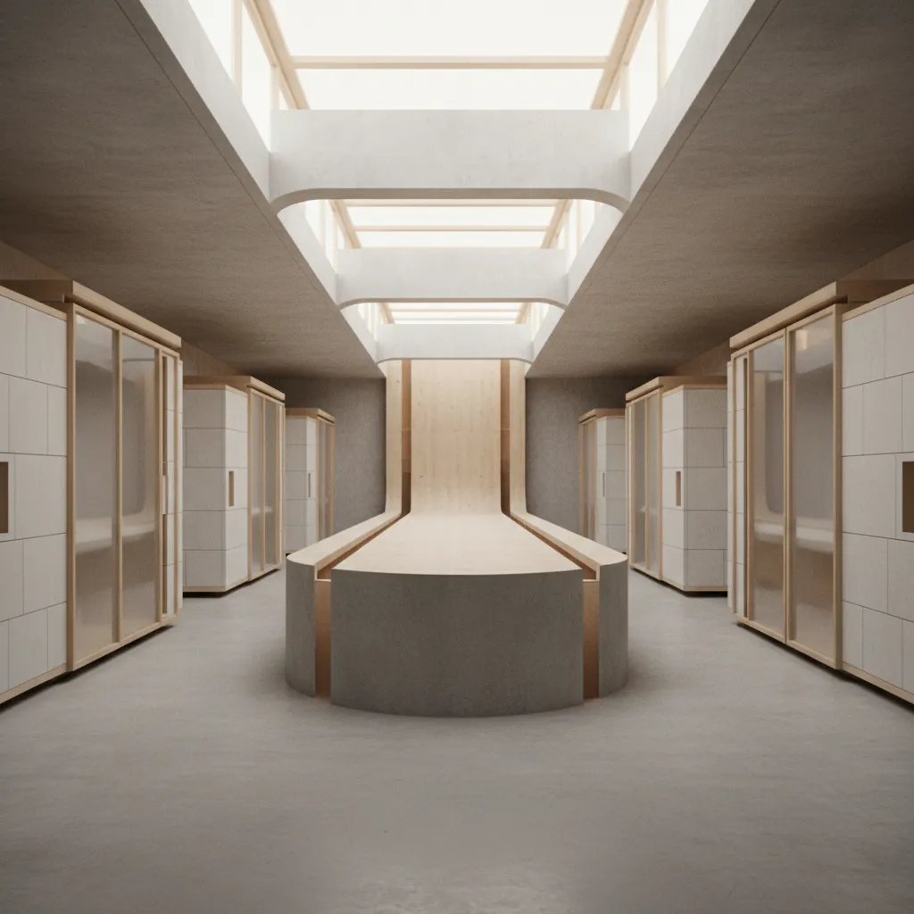 Co-living Apartment Plan, Written from the Near Future: Space as interface: compiling tomorrow’s communal rhythms into today’s floor plates