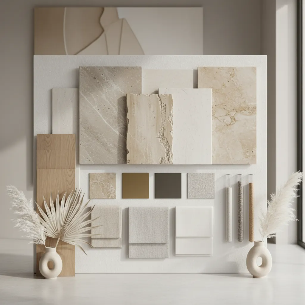 muestras de colores de piedra decorativa para interiores