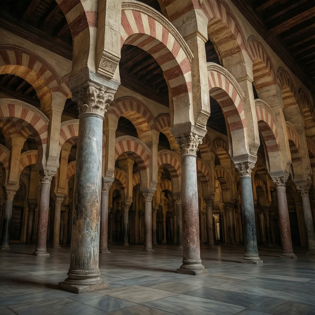 Bosque de columnas en el interior de la Mezquita de Córdoba