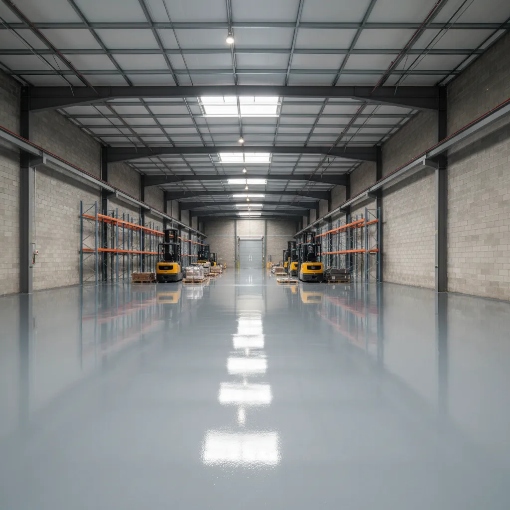 Commercial Floor Painting: When Can Businesses Move Equipment Back?