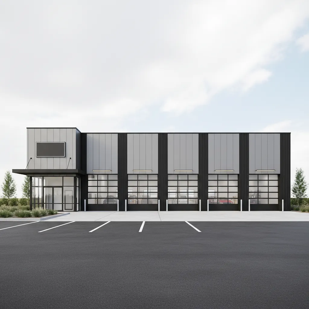 Garage Exterior Design Trends in Automotive Workshops and Commercial Garages