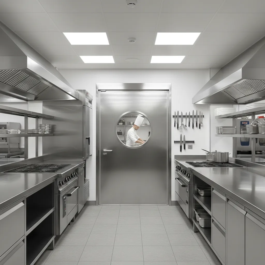 Commercial Kitchen Door Safety and Health Code Requirements