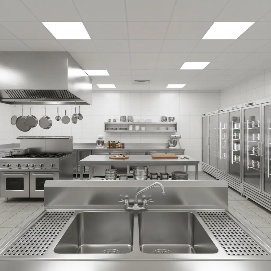 Stainless Steel Sink Designs Used in Professional and Commercial Kitchens