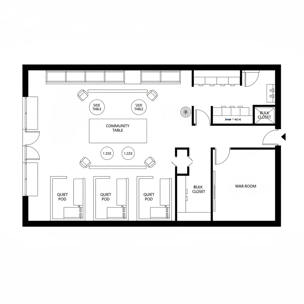 Shared Commons with Quiet Pods