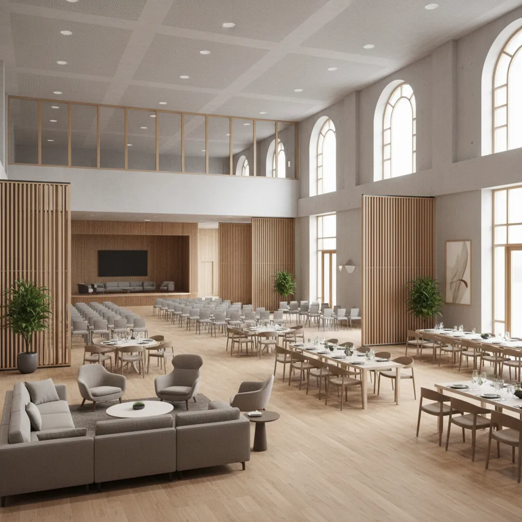 Community Hall Sector Layout Comparison: Open Plan vs Zoned vs Modular Designs