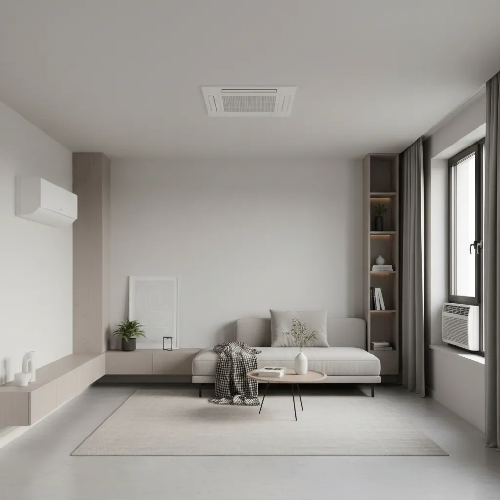 Compact Ceiling AC vs Mini Split vs Window AC for Small Spaces