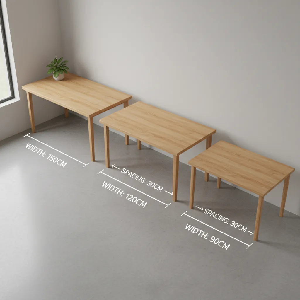 comparison of compact wooden desk dimensions suitable for small rooms
