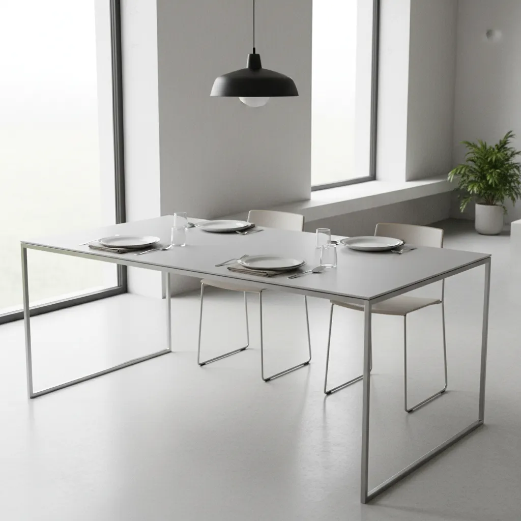 Ultra thin compact laminate dining table design