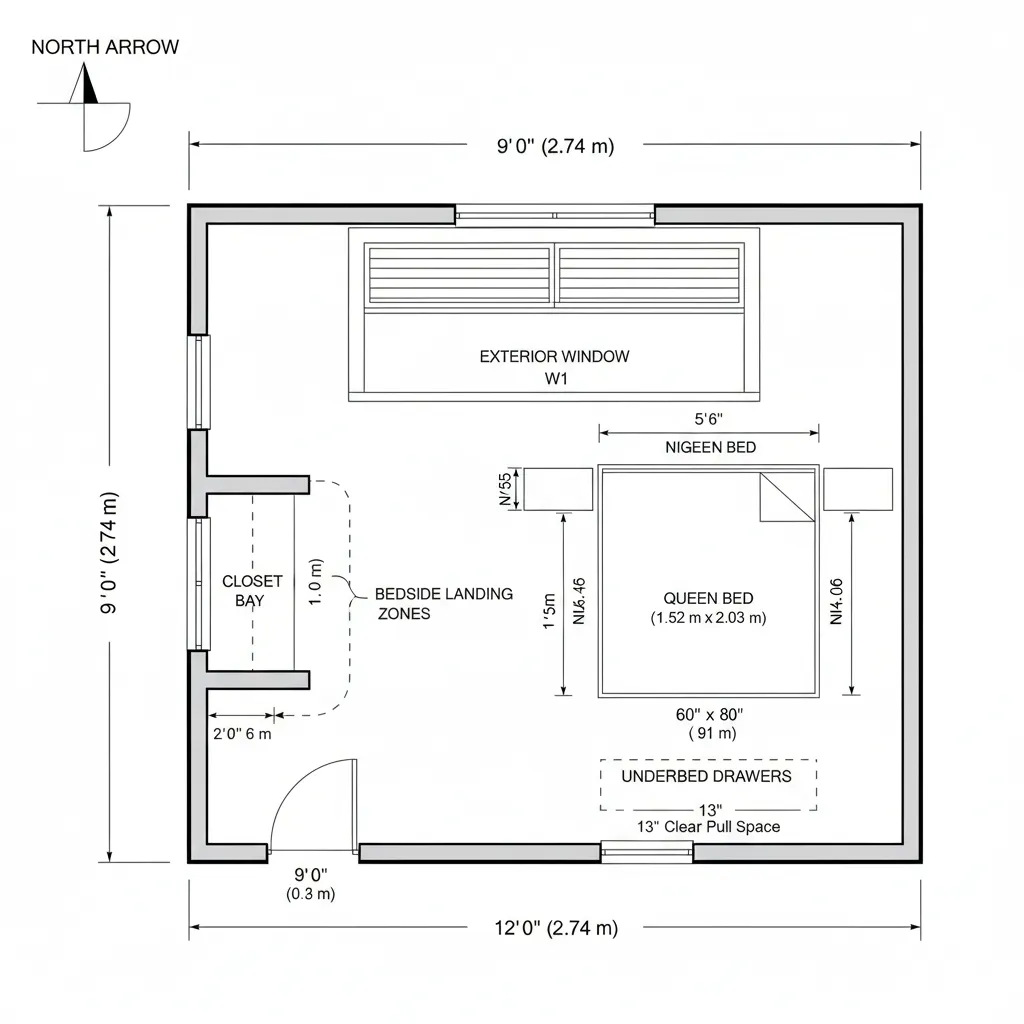 Compact Queen Suite (9' x 12')