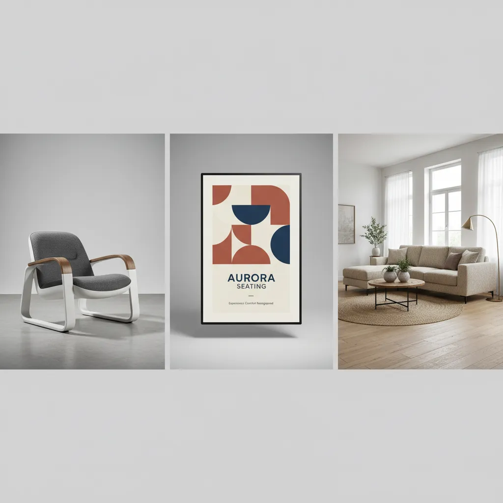 Comparación conceptual entre producto, gráfica y espacio interior