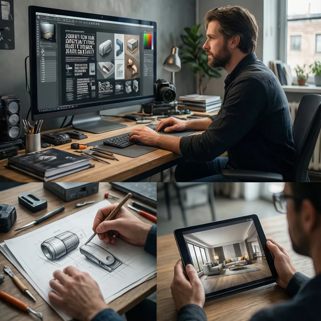 Diseño de interiores vs diseño gráfico e industrial