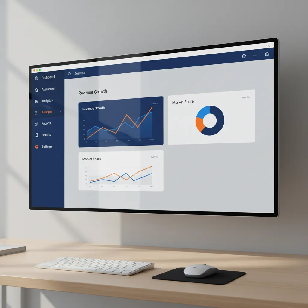 digital interface design using blue and orange complementary color palette
