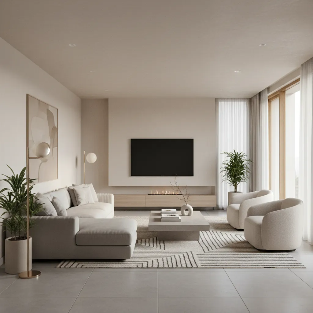 Concepto digital de diseño interior generado con tecnología moderna