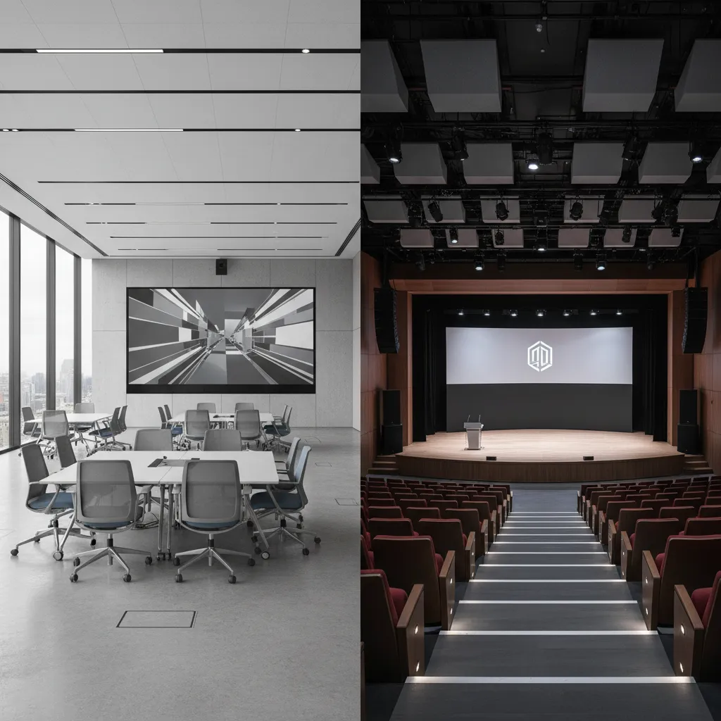 3D Conference Hall Model vs Auditorium Model Key Differences for Designers