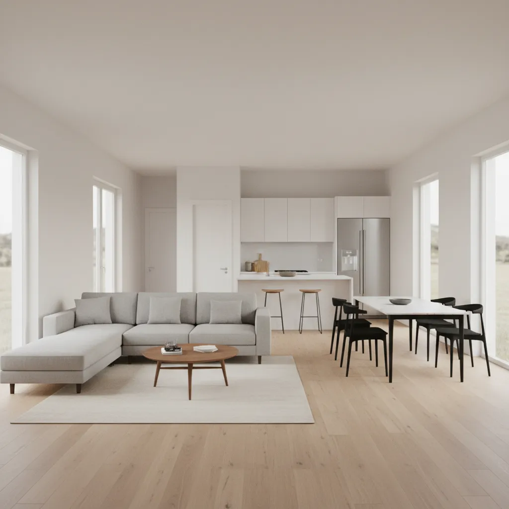 3d floor planning visualization used for construction planning of a small home