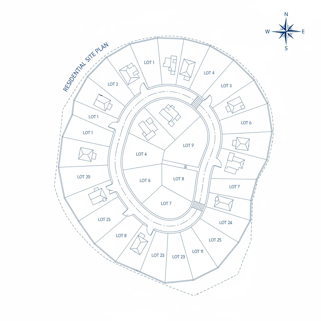 Contoh denah lokasi rumah dalam area perumahan