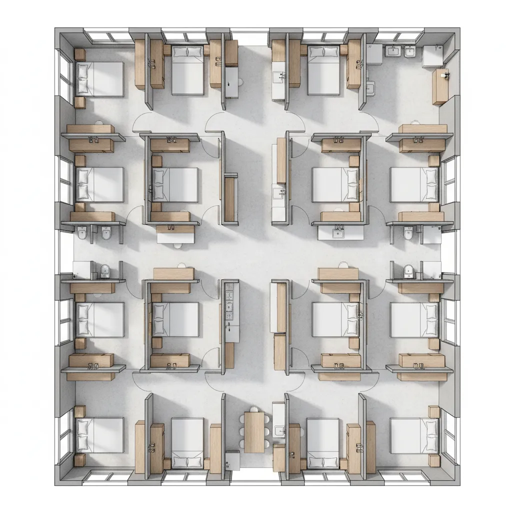 Contoh Denah Rumah Kos Kosan yang Efisien