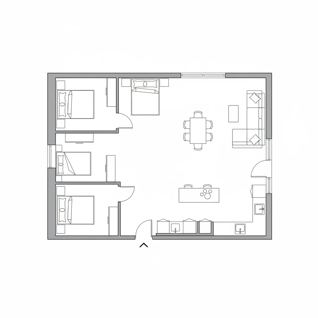 Contoh denah rumah minimalis ukuran 9x6