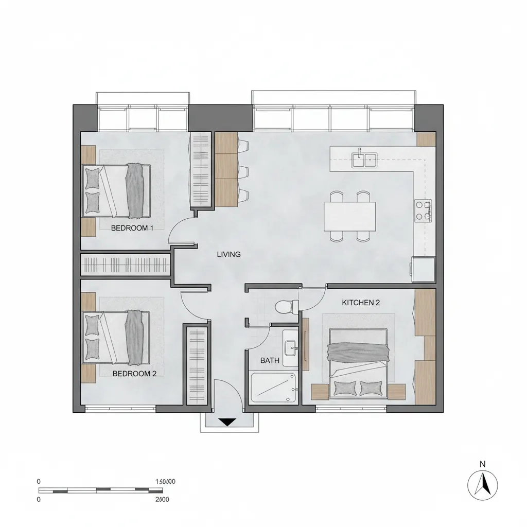 Contoh Desain Denah Rumah yang Fungsional