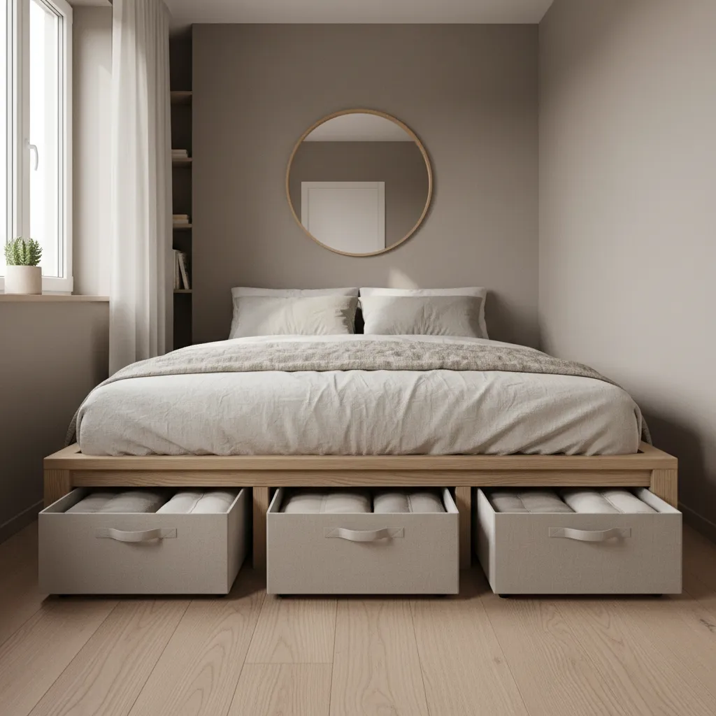 Contoh kamar tidur sederhana pada rumah kecil