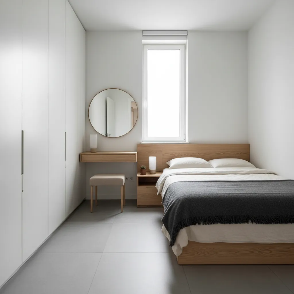Desain kamar tidur kecil minimalis