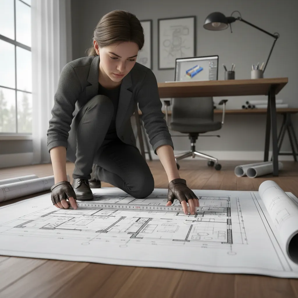 Ilustrasi skala pada denah rumah