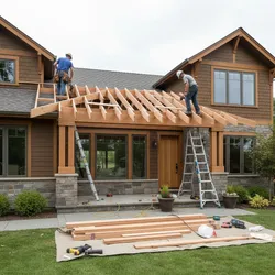 How Contractors Design and Build Porch Roof Extensions