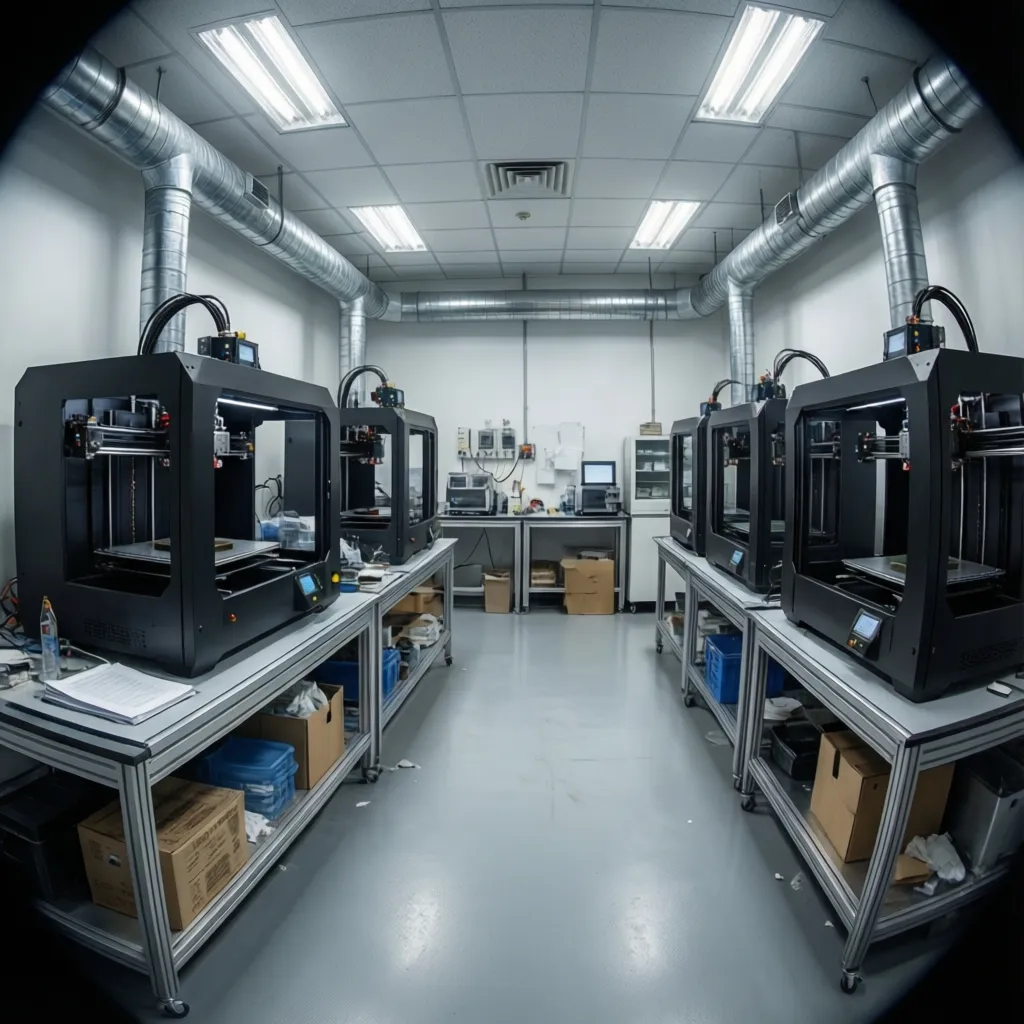 Workbenches and Racks Used in 3D Printing Labs